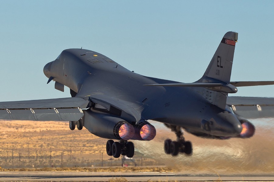圖為一架美國B-1B戰略轟炸機。（資料圖來源：互聯網）