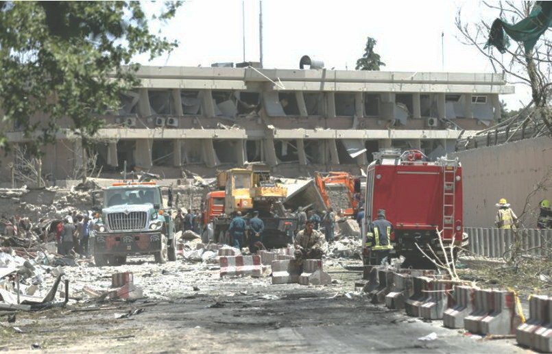 現場一片狼藉。（圖源：互聯網）