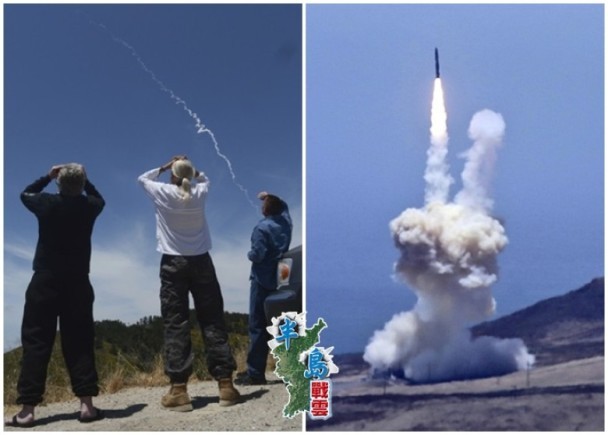 美國民眾目擊攔截導彈升空情形。（圖源：互聯網）