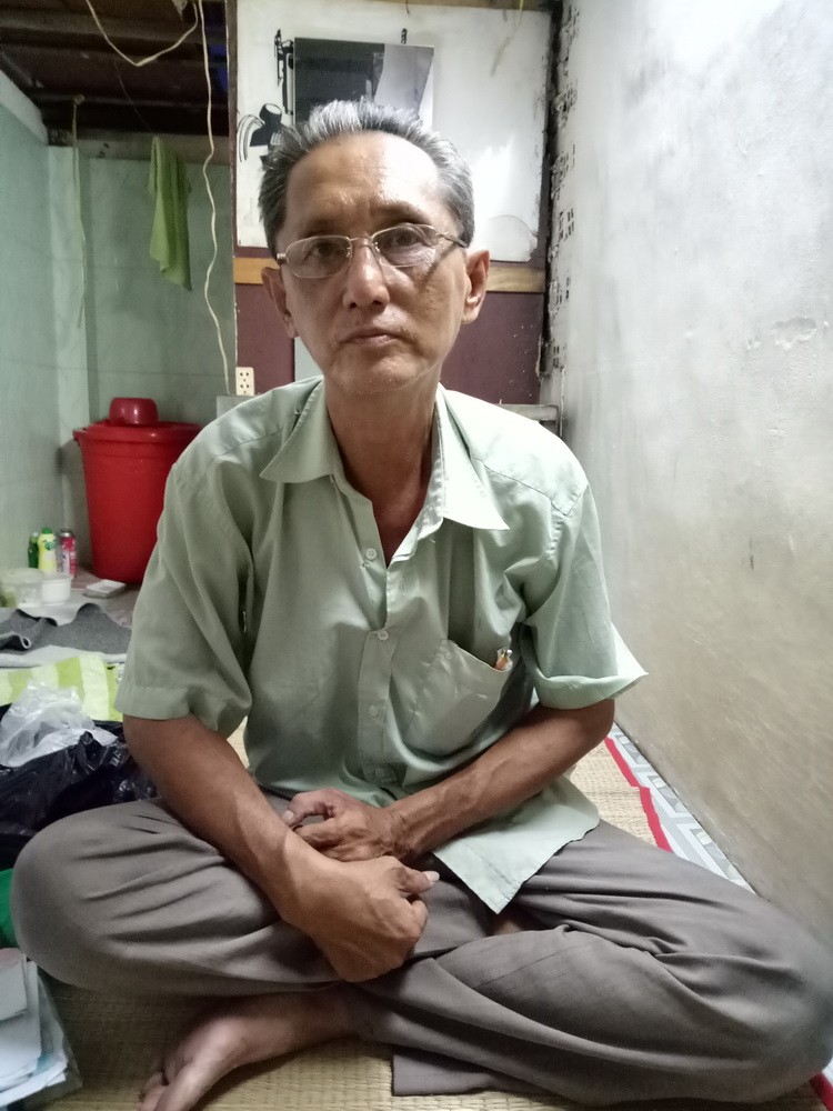 劉才光在租房裡。（圖源：本報讀者工作組）