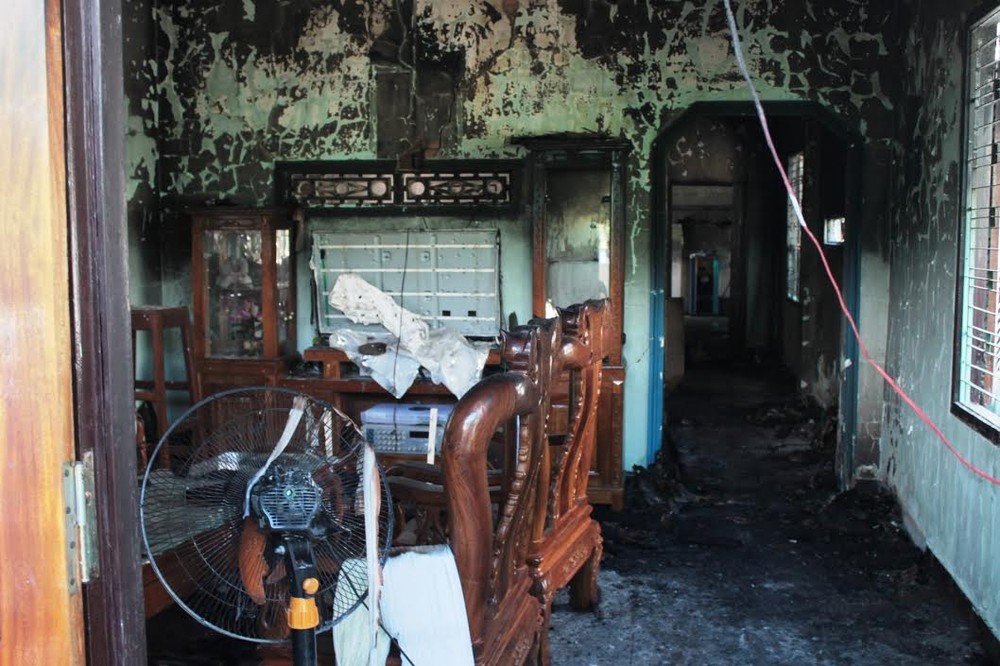 圖為火勢熄滅後的殘骸現場。（圖源：民越）