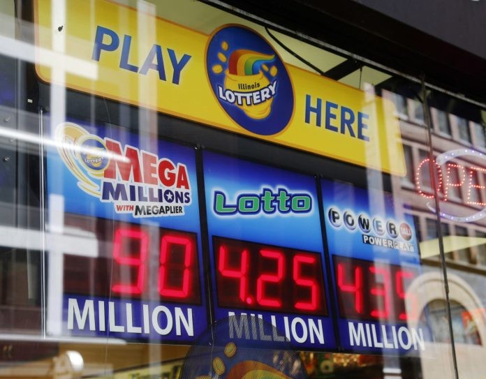 顯示累積彩票獎金的屏幕。（示意圖源：互聯網）