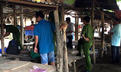 圖為案發現場，職能機關在進行調查中。（圖源：月潮）
