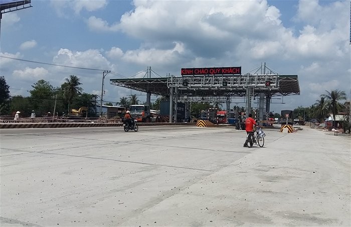 圖為1號國道前江省路段的丐禮市收費站。（資料圖：互聯網）