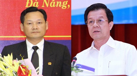 圖為河內高級人民法院副院長阮文進（左）和前江省省委常務副書記黎鴻光被委任為最高人民法院院長。（圖源：互聯網）