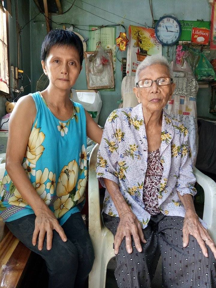 梁金與女兒都患病、體力衰弱。