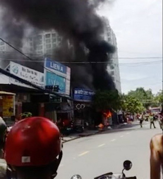 圖為該起火警現場。（圖源：互聯網）