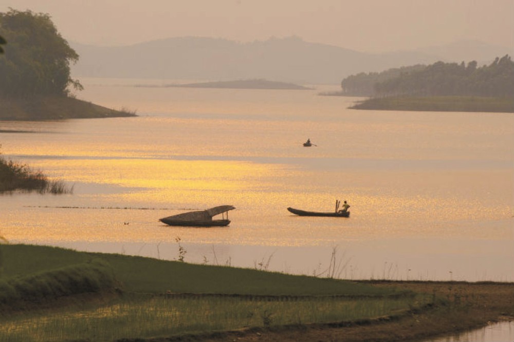 汑婆湖的奇妙時刻。