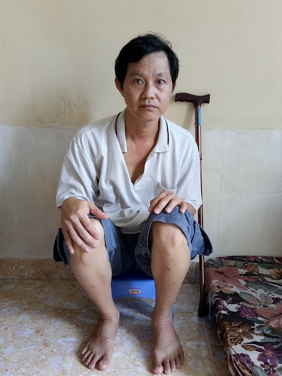 曾慶鍾中風1年，如今未能康復。