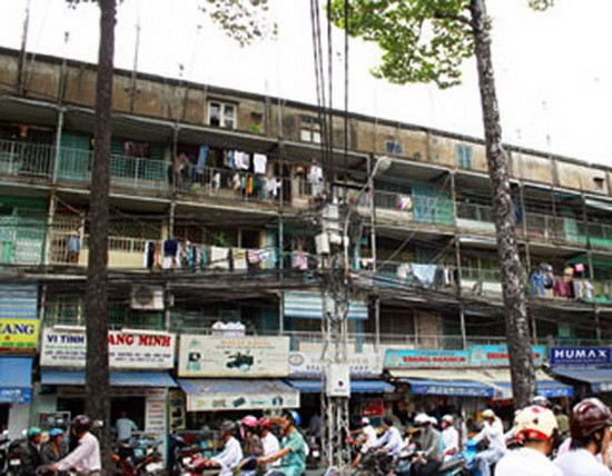 該郡將試行新建座落在第五、七、十、十一、十四坊的5個殘舊公寓小區，包括11座公寓約613個住房單位。（圖源：互聯網）