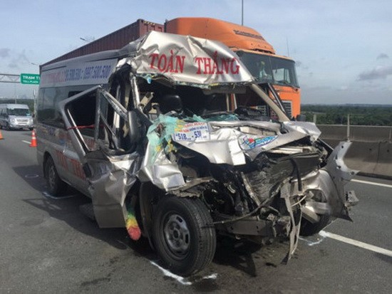 該起交通事故現場，導致4人重傷。（圖源：H.Tâm）