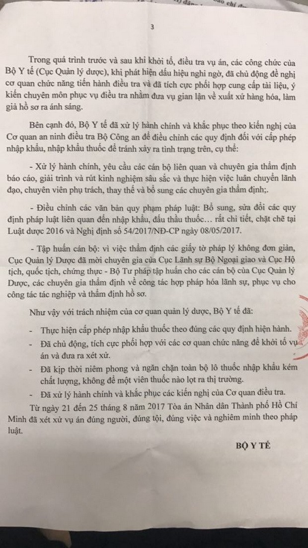 按規定給 VN Pharma 簽發進口許可證 ảnh 2