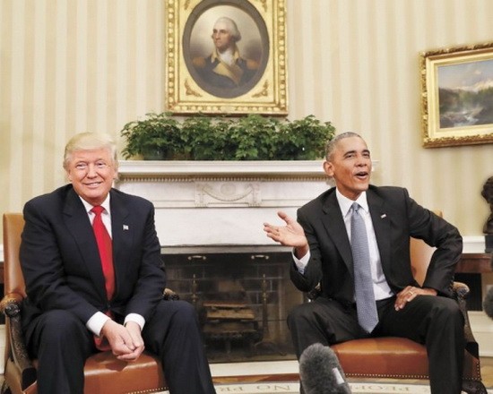 奧巴馬臨別贈言提醒特朗普「美國總統無明確成功藍圖」。（圖源：互聯網）