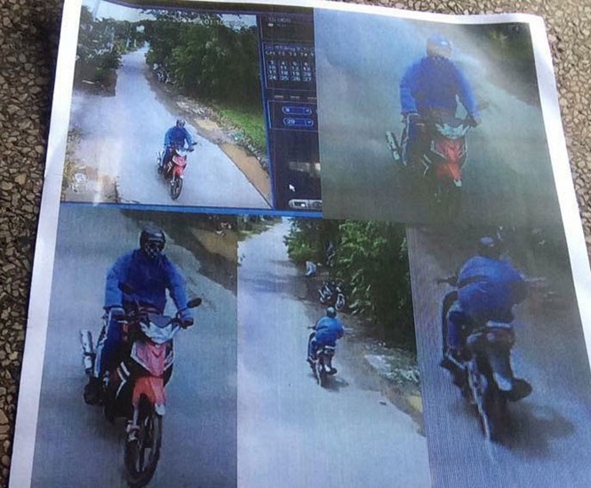 監控器拍到打劫銀行嫌犯圖像。（圖源：互聯網）