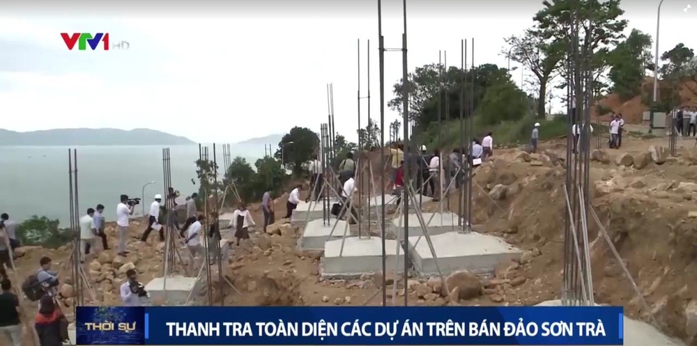 全面監察山茶半島上各投資項目。（圖源：VTV視頻截圖）
