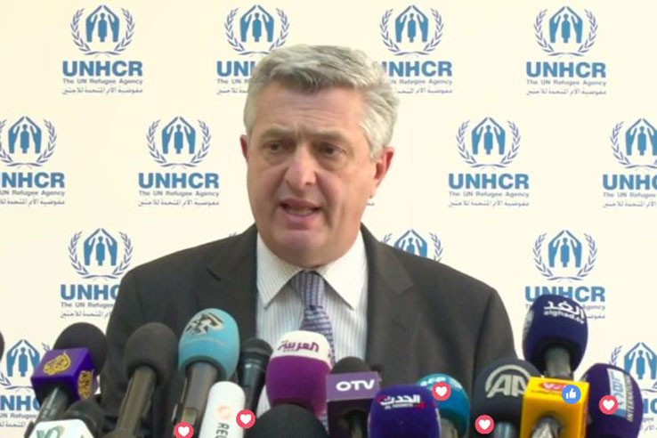 圖為聯合國難民高專格蘭迪（Filippo Grandi）。（圖源：UNHCR）