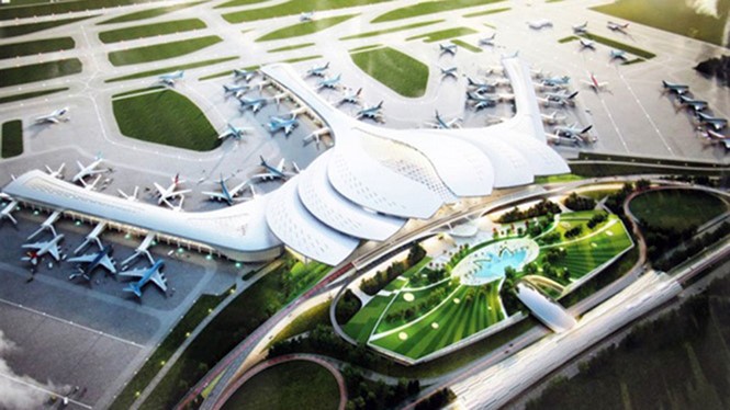 圖為隆城機場效果透視圖一隅。（示意圖源：互聯網）