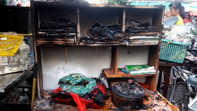 火警熄滅後的現場一隅。（圖源：廷仲）