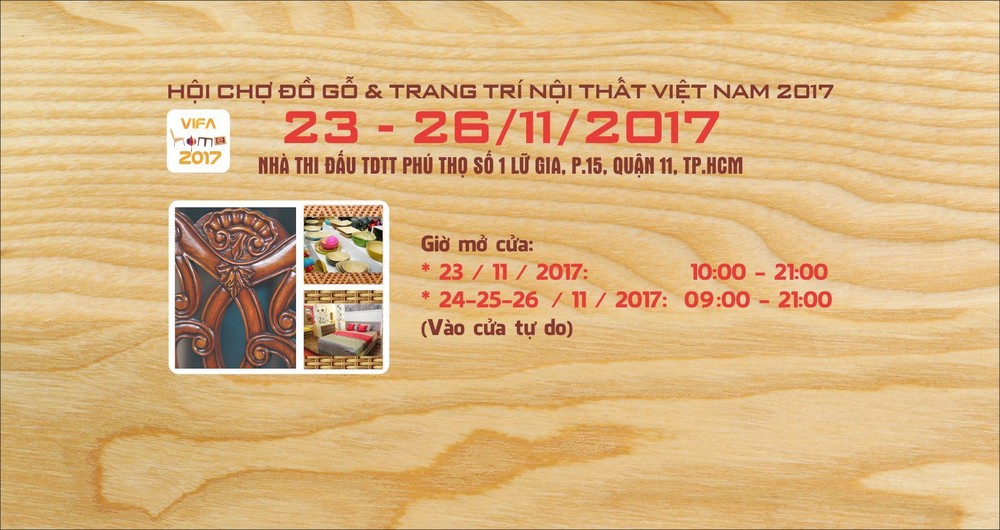 圖為2017年木製品與室內裝璜品展會(VIFA HOME 2017)宣傳海報。（圖源：VIFA HOME）