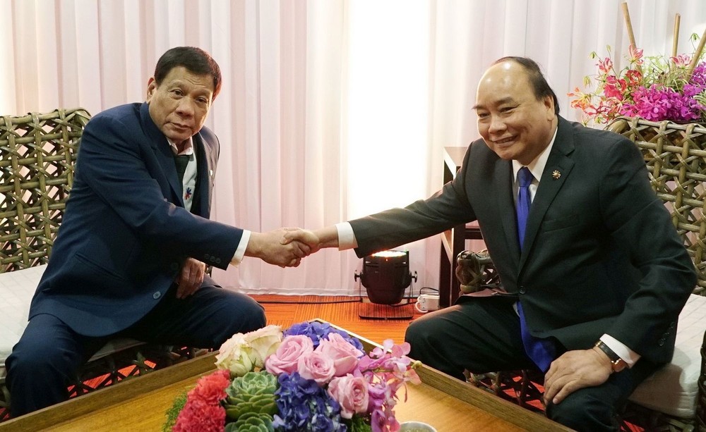 阮春福總理會見菲律賓總統杜特爾特。（圖源：越通社）