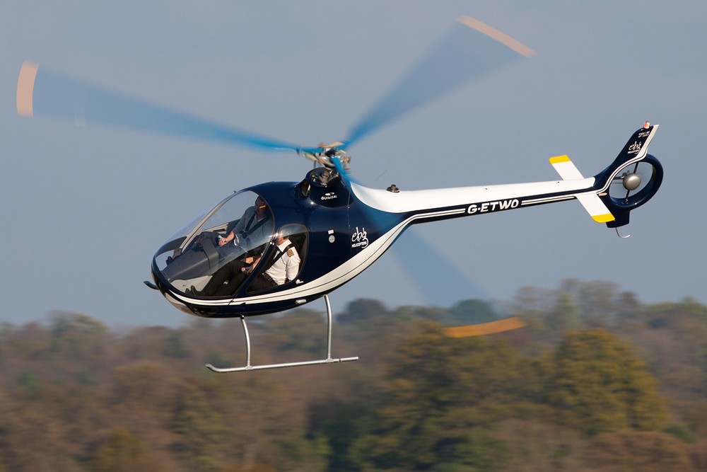 阮誠忠飛行員在英國殉職。圖為Cabri G2直升機在飛行訓練中。（示意圖源：互聯網）