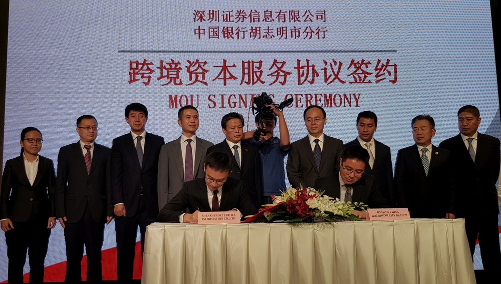 中國銀行胡志明市分行與深圳證券交易所 簽署跨境資本服務協議。