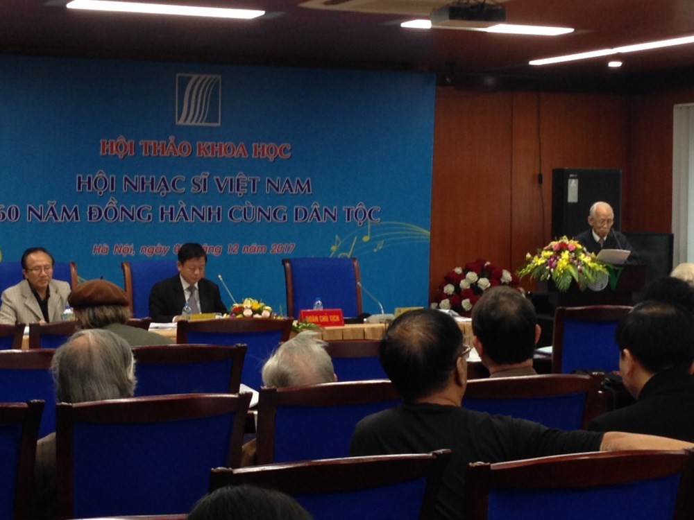 圖為“越南音樂家協會與民族同行60年”研討會現場一瞥。（圖源：PV）