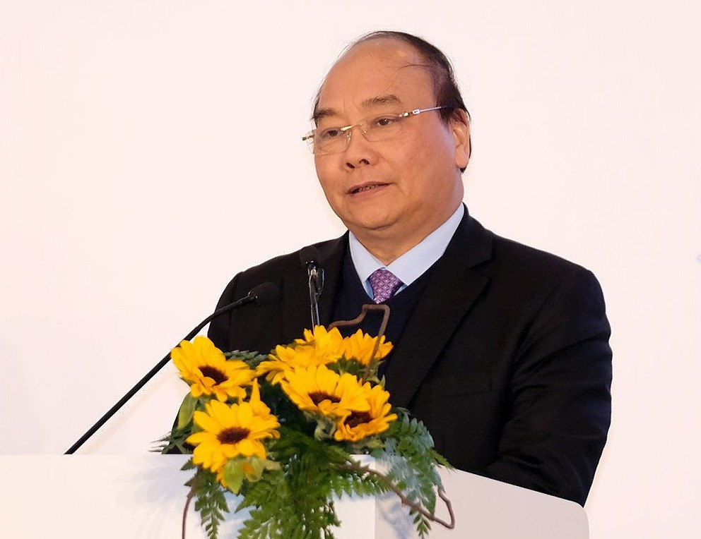 政府總理阮春福主持會議。（圖源：光孝）