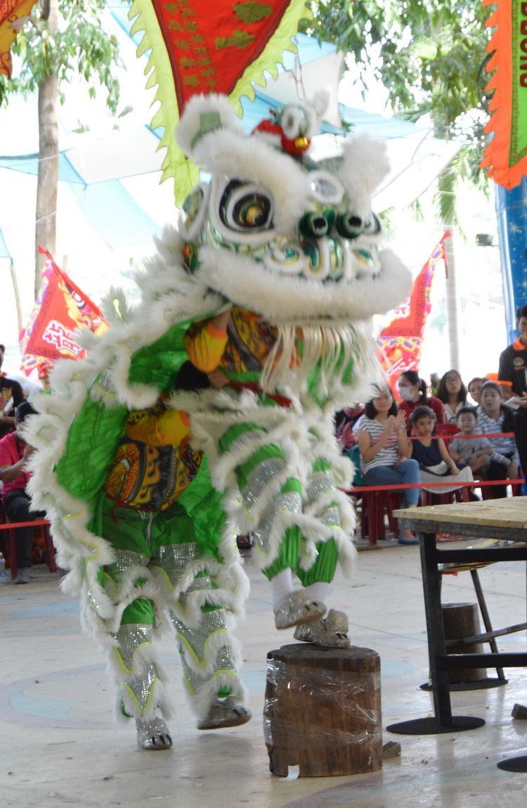 弘德龍獅團演出一瞥。