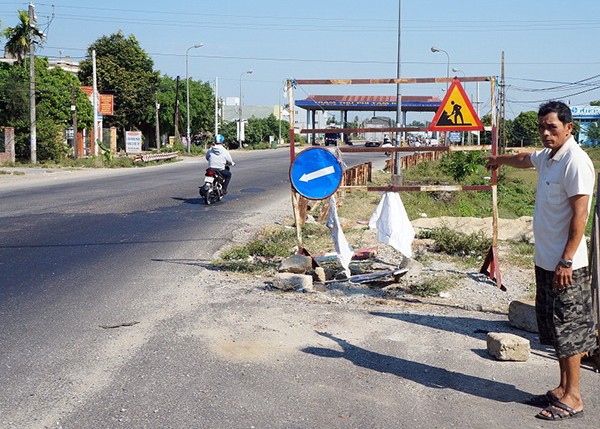 4000 億元處理事故黑點。圖為廣南省三圻收費站附近的一個交通黑點。（圖源：安康）