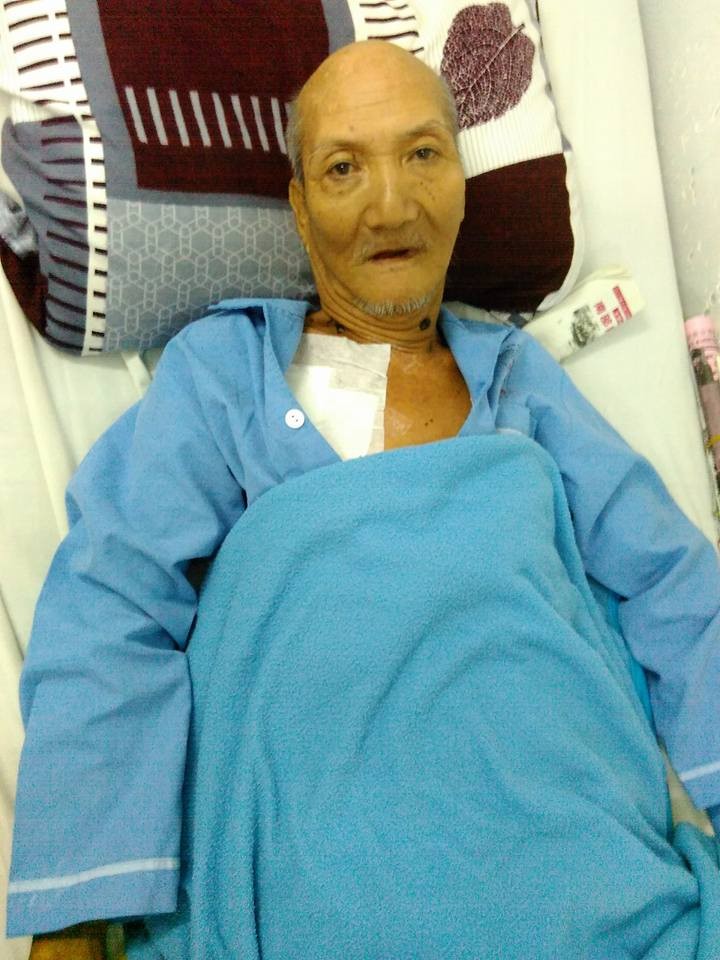 陳明飛正在徵女王醫院留醫。