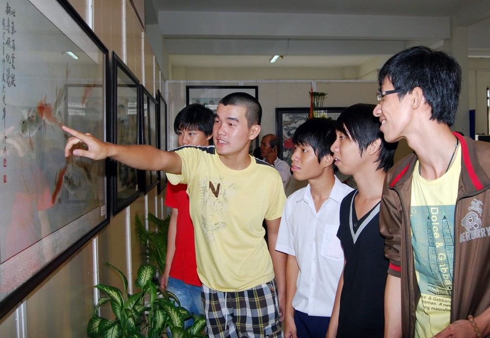 畫藝呈春色  書法舞春風 ảnh 2