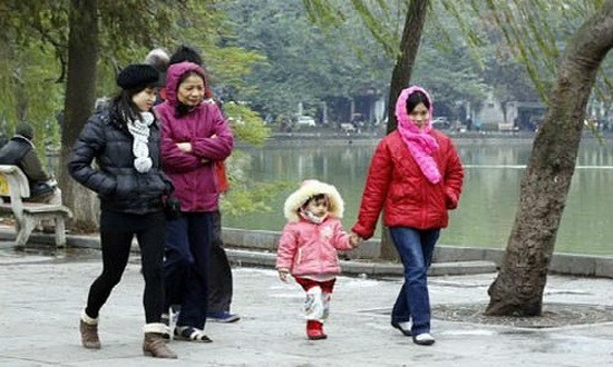 嚴寒天氣將來襲河內。（示意圖源：互聯網）