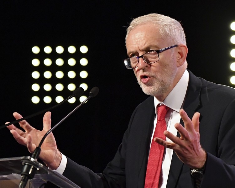 英國工黨領袖科爾賓。（圖源：AP）