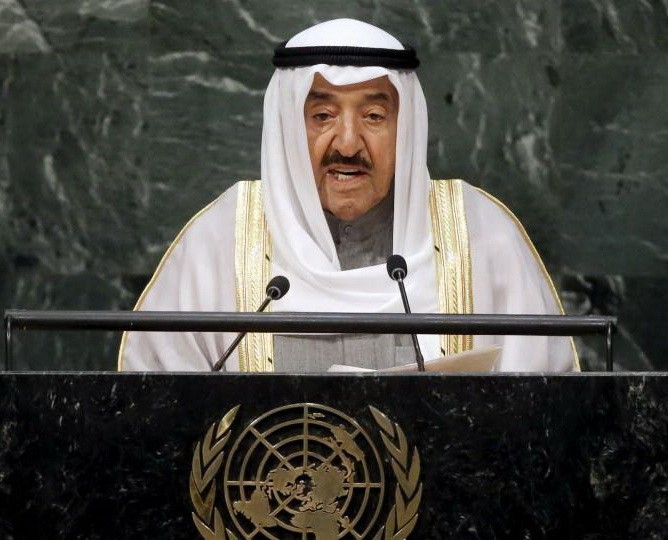 科威特國王謝赫薩巴赫‧艾哈邁德‧賈比爾‧薩巴赫。（圖源：聯合國）