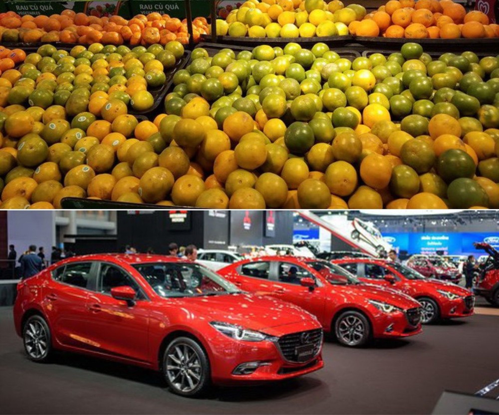 我國從東盟進口多種果蔬和汽車。（示意圖源：互聯網）