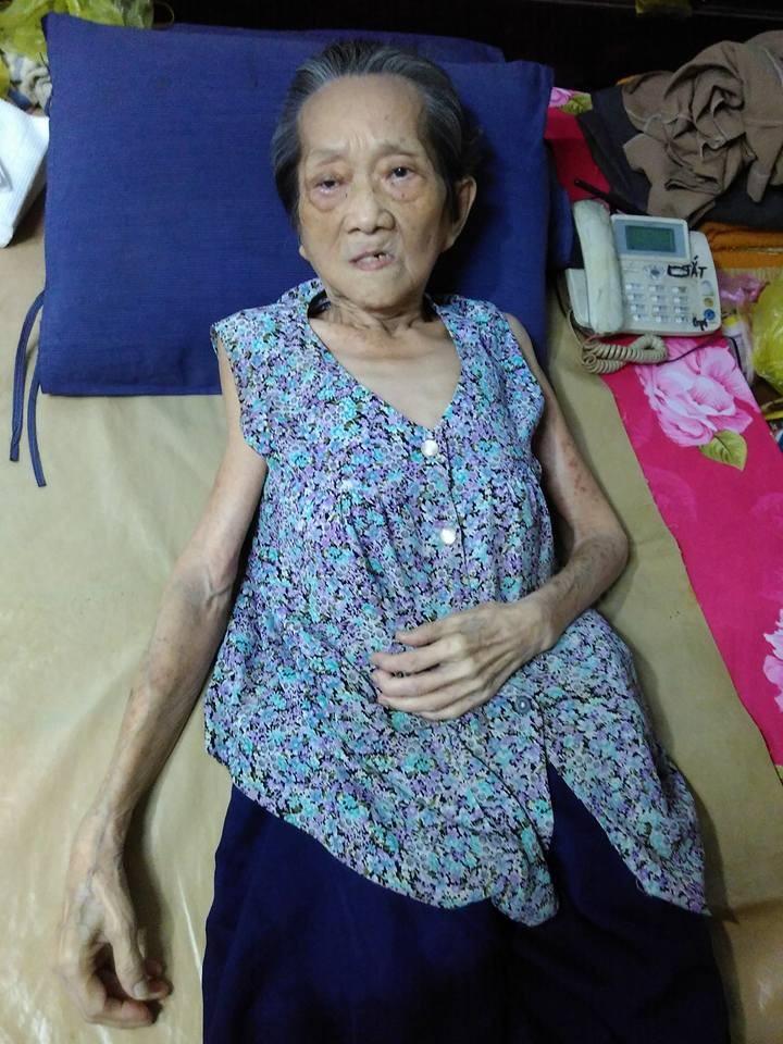 年逾古稀的蔡楚珍身體很衰弱。