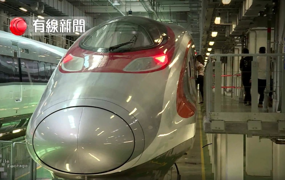 廣深港高速鐵路香港段從4月1日起進入試運行。（圖源：網絡視頻截圖）