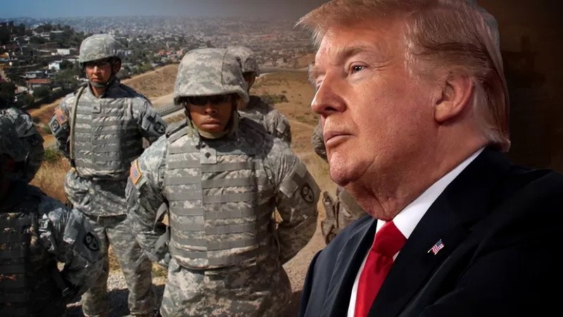 美國總統特朗普於當地時間4日晚簽署一份派遣令：派遣美國國民警衛隊士兵前往美國南部美墨邊境地區，以配合美國海關和邊境人員阻止越境非法移民及緝毒行動。（示意圖源：AP）