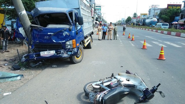 該起交通事故現場。（圖源：裴鐮）