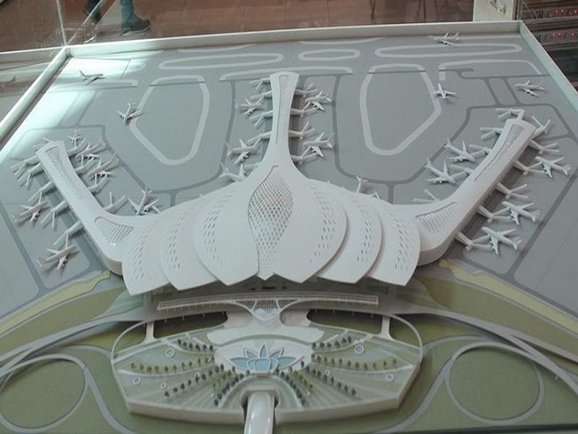 獲甄選的隆城航空港設計模型。