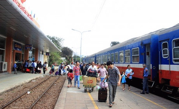 兩大節日列車票量增 3 萬張。（示意圖源：VTV）
