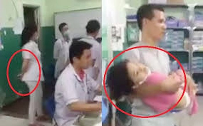 核實醫院對病兒置之不理事件。（圖源：視頻截圖）