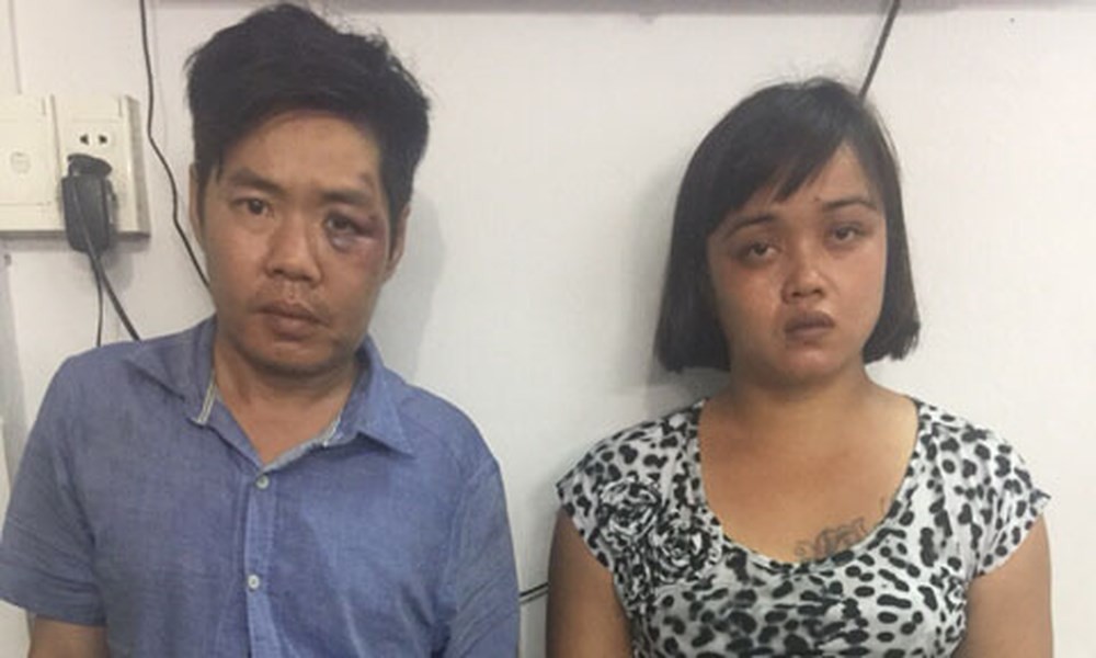 被抓獲的兩名扒手梁春福(左)和林氏秋草。（圖源：CTV）