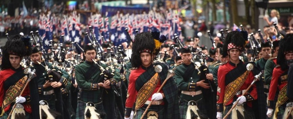 澳新軍團日紀念遊行現場。（圖源：Getty Images）