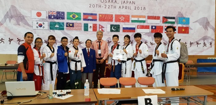 越南跆拳道隊獲8金2銀1銅。