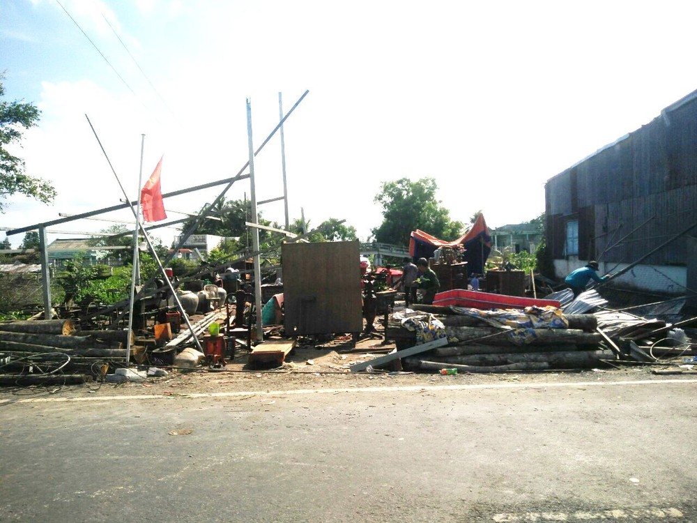 旋風刮過後的現場一瞥。（圖源：CTV）