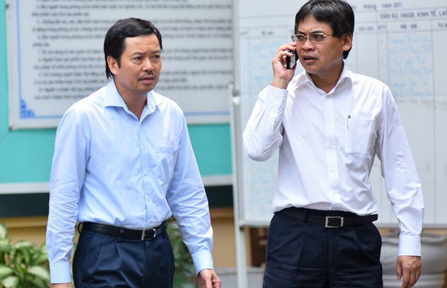 Vietsovpetro 總經理徐成義(右)與會計長武光輝。（圖源：民智報）