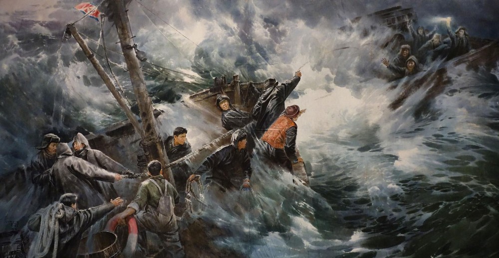 朝鮮宣傳畫：數百萬美元的金礦 ảnh 1