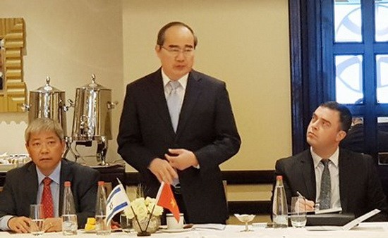 市委書記阮善仁在研討會上發表。（圖源：越通社）